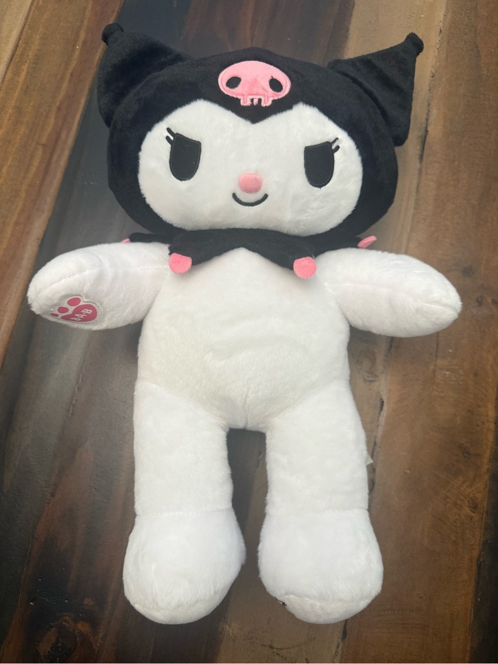 Build A Bear Sanrio Kuromi Plush 16" AS IS Split Seam Easy Fix Clean White